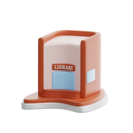 Library  3D Icon