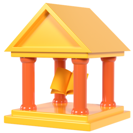 Library  3D Illustration