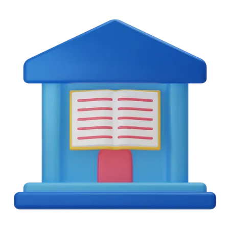 Library 3 D Library 3D Icon