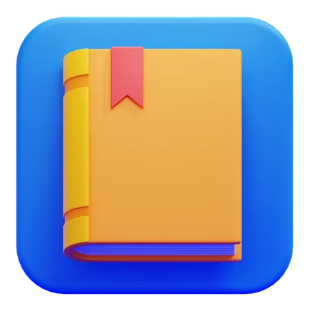 도서관 앱 아이콘  3D Icon
