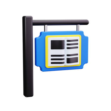 Library Board  3D Icon