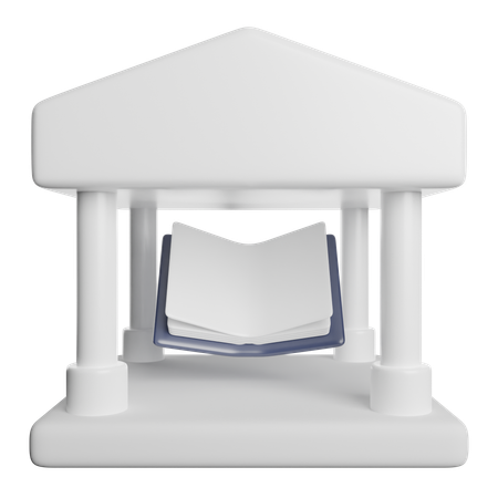 Library Book  3D Icon