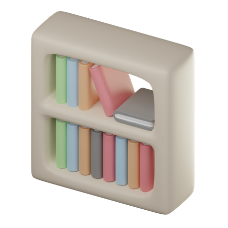 Library Books  3D Icon