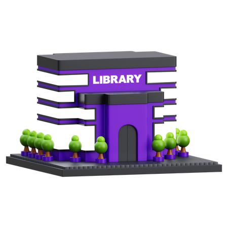 Library Building  3D Icon