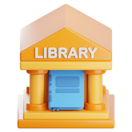 Library Building  3D Icon