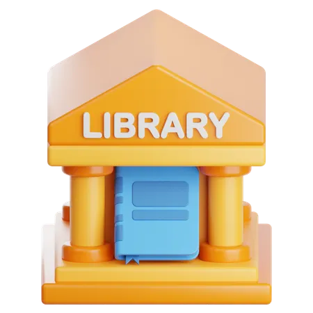 Library Building  3D Icon