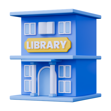 Library Building  3D Icon