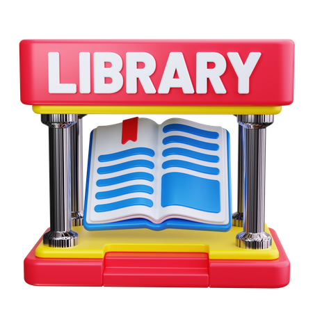 Library Building  3D Icon