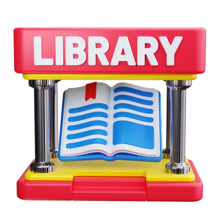 Library Building  3D Icon