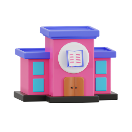 Library Building  3D Icon