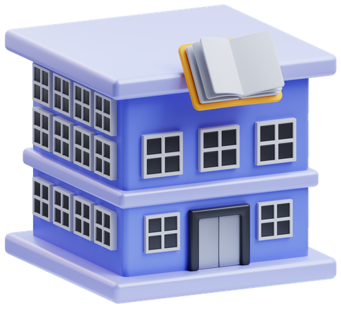 Library Building  3D Icon