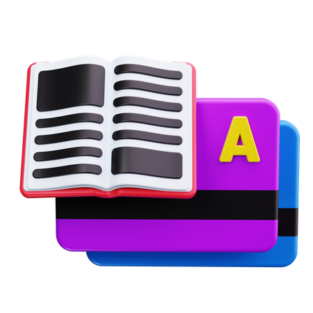 Library Card  3D Icon