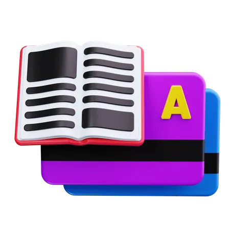 Library Card  3D Icon