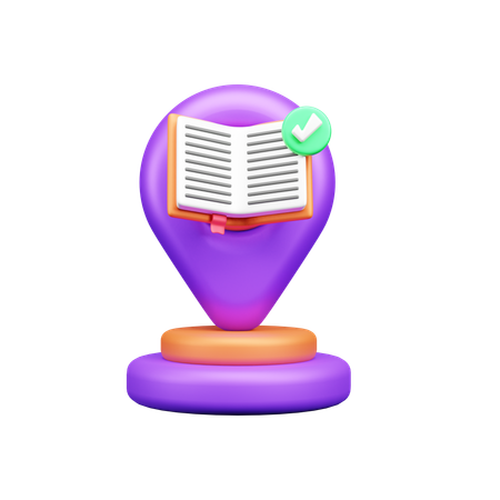 Library Location  3D Icon