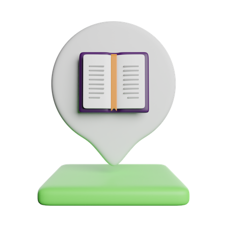 Library Location  3D Icon