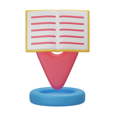 Library Location  3D Icon