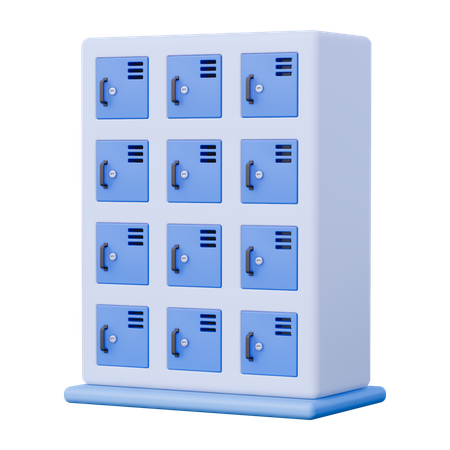 Library Locker  3D Icon