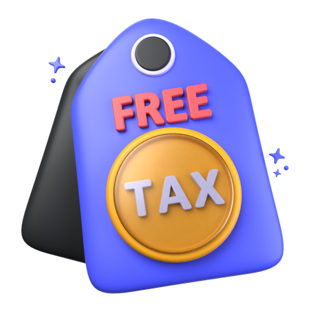 Libre de impuestos  3D Icon