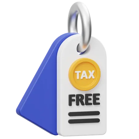 Libre de impuestos  3D Icon