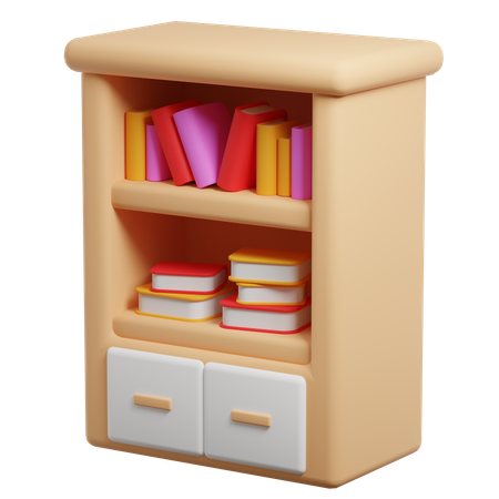 Scaffale per libri  3D Icon