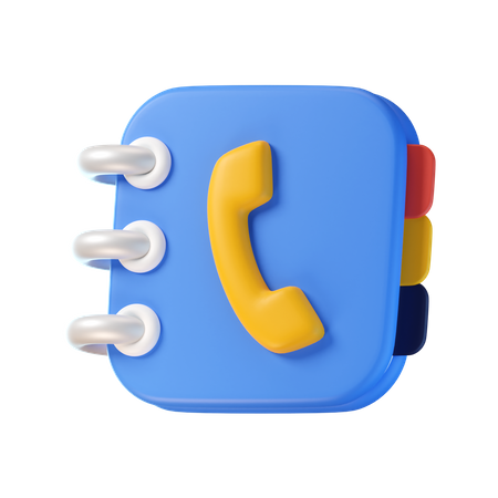 Libreta de contactos  3D Icon