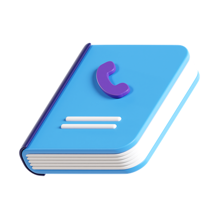Libreta de contactos  3D Icon