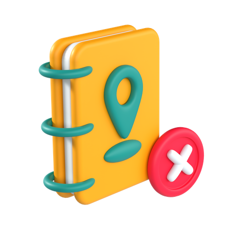 Libreta de direcciones vacía  3D Icon