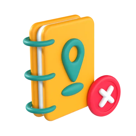 Libreta de direcciones vacía  3D Icon