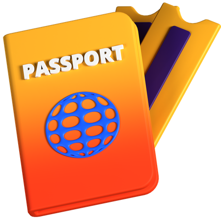 Libreta de pasaporte  3D Icon
