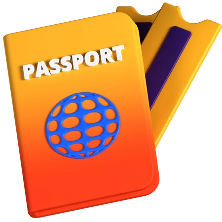 Libreta de pasaporte  3D Icon