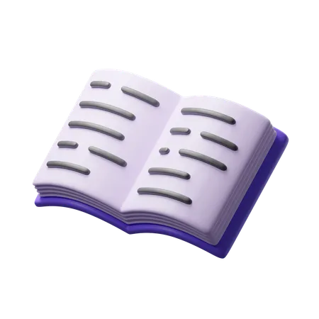 Libro  3D Icon