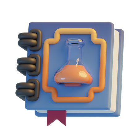 Libro de ciencia  3D Icon