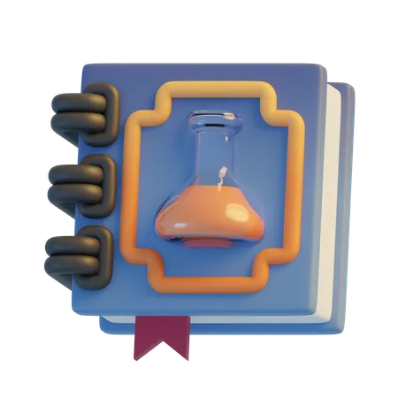 Libro de ciencia  3D Icon