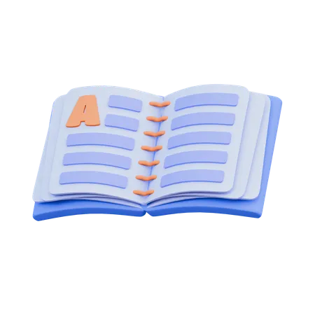 Libro  3D Icon