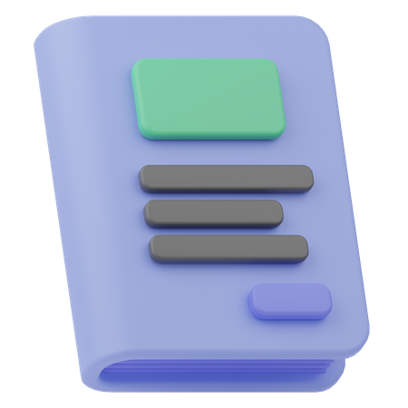 Libro  3D Icon