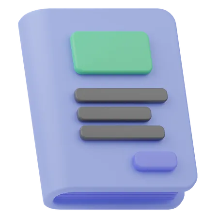 Libro  3D Icon