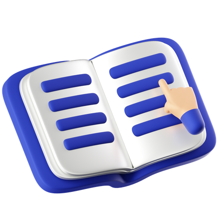 Libro abierto  3D Icon