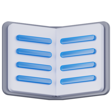 Libro abierto  3D Icon