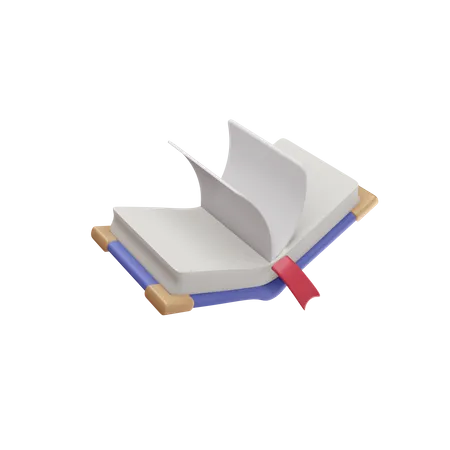 Libro abierto  3D Illustration