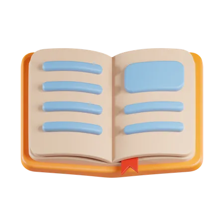 Libro abierto  3D Icon