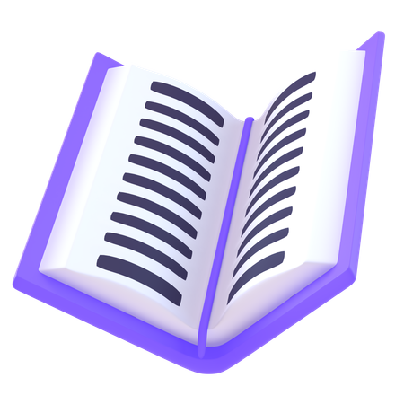 Libro abierto  3D Icon