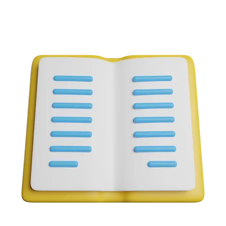 Libro abierto  3D Icon