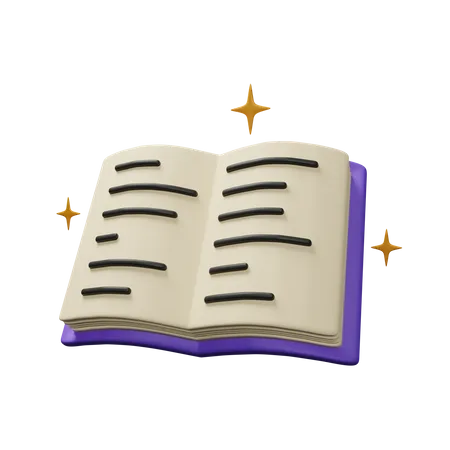 Libro abierto  3D Icon