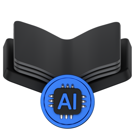 Ai libro  3D Icon