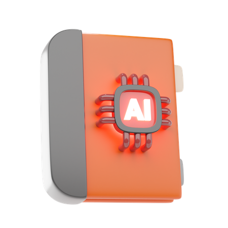 Ai libro  3D Icon
