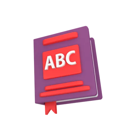 Alfabeto del libro  3D Icon