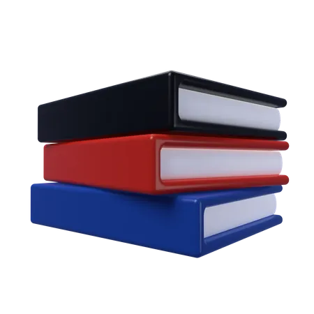 Libro apilado  3D Icon