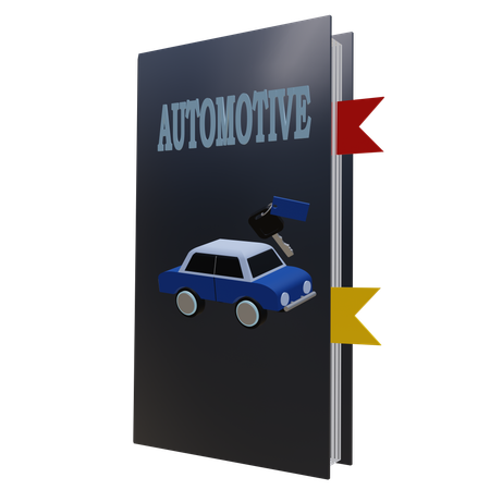 Libro automotriz  3D Icon