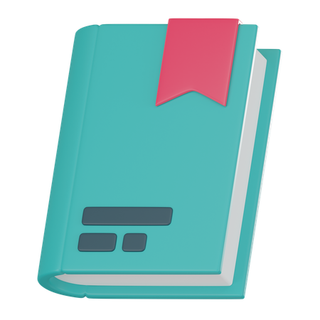 Libro con marcador  3D Icon