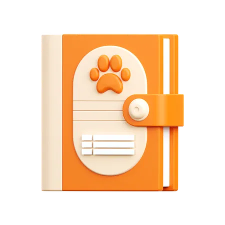 Libro de control de animales  3D Icon